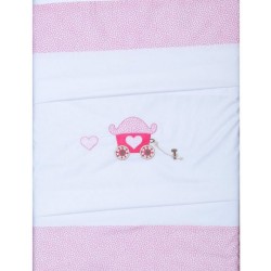 Παπλωματοθήκη Βρεφική Κούνιας Baby Embroidery Celine Cotton Anna Riska (110x150) 1Τεμ