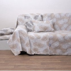 Ριχτάρι Πολυθρόνας Διπλής Όψεως 1562 Sand Jacquard Cotton Anna Riska (180x180) 1Τεμ