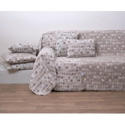 Ριχτάρι Διθέσιου Διπλής Όψεως 1564 Beige Jacquard Cotton Anna Riska (180x240) 1Τεμ