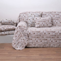 Ριχτάρι Διθέσιου Διπλής Όψεως 1564 Beige Jacquard Cotton Anna Riska (180x240) 1Τεμ
