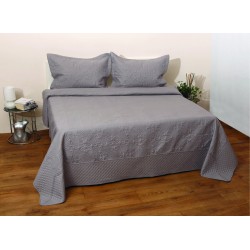 Κουβερλί Υπέρδιπλο Σετ Bedcover Olivia Grey Anna Riska (220x240) 3Τεμ
