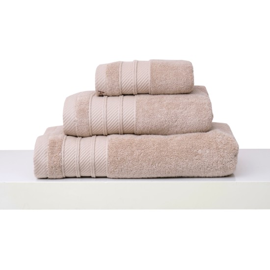 Πετσέτες Σετ Soft 2 Sand Cotton (Συσκευασία Δώρου) Anna Riska (30x50) 3Τεμ