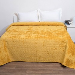 Κουβερλί Υπέρδιπλο Velvet Verona Mustard Anna Riska (220x240) 1Τεμ Κουβερλί Υπέρδιπλο Velvet Verona Mustard Anna Riska (220x240) 1Τεμ