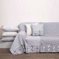 Ριχτάρι Πολυθρόνας Throws 1568 Anthracite Jacquard Cotton Anna Riska (180x180) 1Τεμ