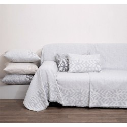 Ριχτάρι Πολυθρόνας Throws 1568 Grey Jacquard Cotton Anna Riska (180x180) 1Τεμ Ριχτάρι Πολυθρόνας Throws 1568 Grey Jacquard Cotton Anna Riska (180x180) 1Τεμ