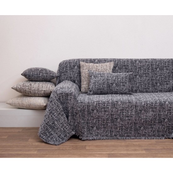 Ριχτάρι Διθέσιου Chinille Thrrows 1445 Anthracite Jacquard Anna Riska (180x240) 1Τεμ