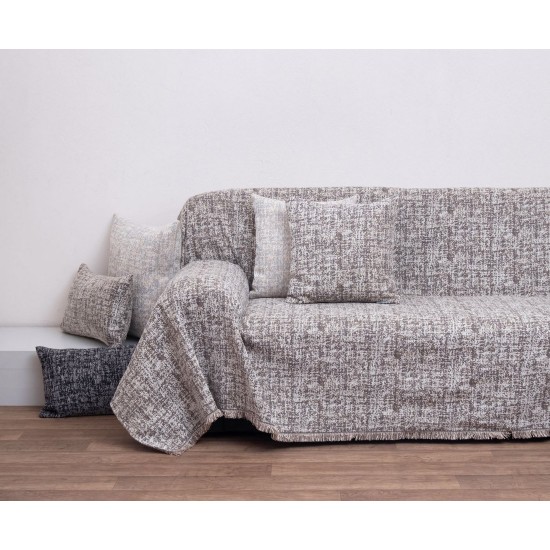 Ριχτάρι Διθέσιου Chinille Thrrows 1445 Linen Jacquard Anna Riska (180x240) 1Τεμ