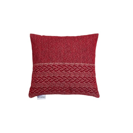 Διακοσμητικές Μαξιλαροθήκες Σετ Chinille Pillows 1446 Red Jacquard Anna Riska (42x42) 2Τεμ