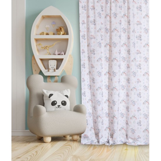 Κουρτίνα Παιδική Με Τρέσα Kids Digital Print Tomas Cotton Anna Riska (140x270) 1Τεμ