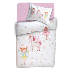 Σεντόνια Βρεφικά Κούνιας Σετ Baby Digital Print Iris Cotton Anna Riska (120x160) 3Τεμ
