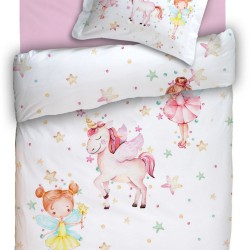 Κουβερλί Βρεφικό Κούνιας Σετ Baby Digital Print Iris Cotton Anna Riska (115x155) 2Τεμ