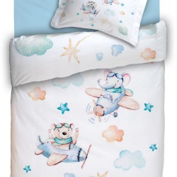 Κουβερλί Βρεφικό Κούνιας Σετ Baby Digital Print Tomas Cotton Anna Riska (115x155) 2Τεμ