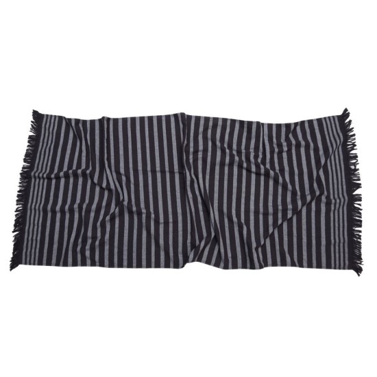 Πετσέτα Θαλάσσης Παρεό 2 Όψεων Beach Towels Serifos 6 Black Cotton Anna Riska (80x160) 1Τεμ