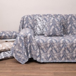 Ριχτάρι Πολυθρόνας Throws 1571 Denim Jacquard Anna Riska (180x180) 1Τεμ