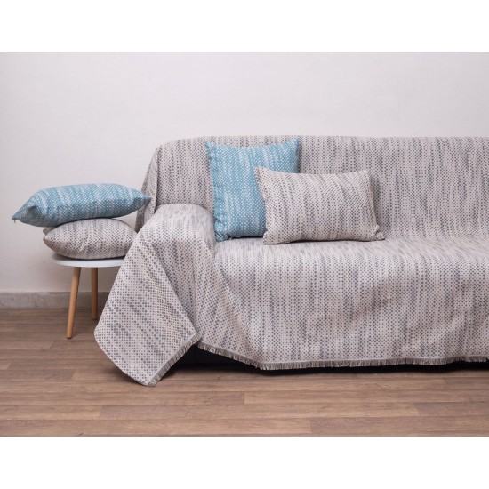 Ριχτάρι Τετραθέσιου 2 Όψεων Throws 1570 Linen Jacquard Anna Riska (180x320) 1Τεμ