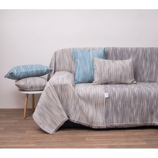 Ριχτάρι Τετραθέσιου 2 Όψεων Throws 1570 Linen Jacquard Anna Riska (180x320) 1Τεμ