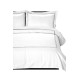 Παπλωματοθήκη Υπέρδιπλη Σετ Embroidered Classico 5-White TC300 Satin Cotton Anna Riska (220x240) 3Τεμ