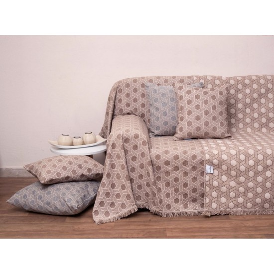 Ριχτάρι Διθέσιου 1450 Linen Chinille Jacquard Anna Riska (180x240) 1Τεμ