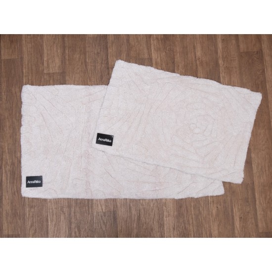 Πατάκι Μπάνιου Bathmat Rose White Cotton Anna Riska (50x80) 1Τεμ Πατάκι Μπάνιου Bathmat Rose White Cotton Anna Riska (50x80) 1Τεμ