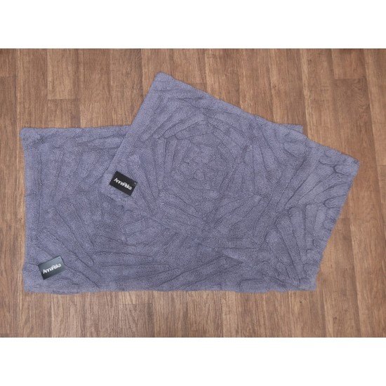 Πατάκι Μπάνιου Bathmat Rose Grey Cotton Anna Riska (60x100) 1Τεμ Πατάκι Μπάνιου Bathmat Rose Grey Cotton Anna Riska (60x100) 1Τεμ