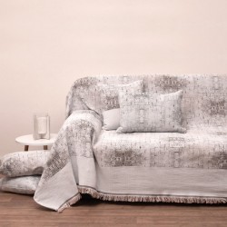 Ριχτάρι Πολυθρόνας Throws 1535 Sand Jacquard Cotton Anna Riska (180x180) 1Τεμ