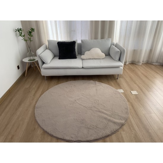 Χαλί Στρογγυλό Carpets Felicity Linen Γουνάκι Anna Riska (Ø 160) 1Τεμ