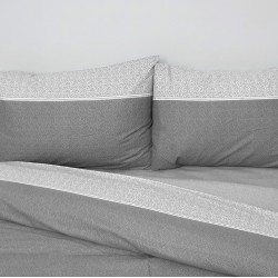 Πάπλωμα Υπέρδιπλο Σετ Premium 5010 Grey Cotton Anna Riska (220x240) 3Τεμ