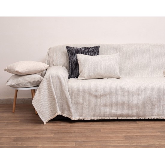 Ριχτάρι Πολυθρόνας Chinille 1453 Linen Jacquard Anna Riska (180x150) 1Τεμ