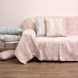Ριχτάρι Τριθέσιου Chinille 1452 Blush Pink Jacquard Anna Riska (180x280) 1Τεμ