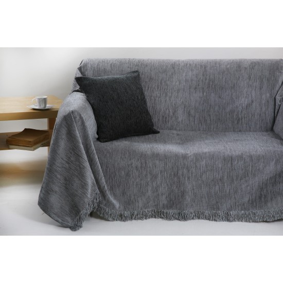 Διακοσμητικό Μαξιλάρι Pillows 1300 Light Grey Jacquard Melange Chenille Anna Riska (42x42) 1Τεμ