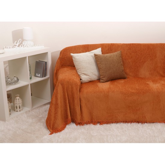 Διακοσμητικό Μαξιλάρι Pillows 1300 Marron Jacquard Melange Chenille Anna Riska (42x42) 1Τεμ