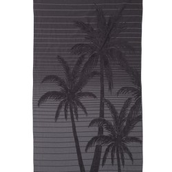 Πετσέτα Θαλάσσης Beach Towels Miami Dark Grey Cotton Anna Riska (90x170) 1Τεμ