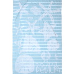 Πετσέτα Θαλάσσης Beach Towels Sifnos Blue Cotton Anna Riska (90x170) 1Τεμ