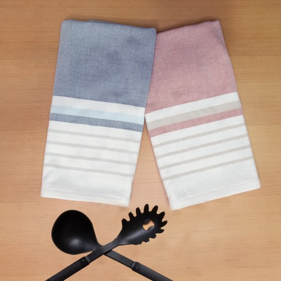 Ποτηρόπανο Kitchen Towels 520 Blue Cotton Anna Riska (50x70) 1Τεμ