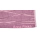 Πετσέτα Σώματος Nefeli Lilac Pink Με Κεντητό Λογότυπο Cotton Anna Riska (70x140) 1Τεμ