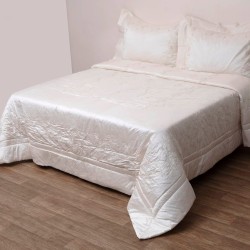 Κουβερλί Νυφικό Υπέρδιπλο Σετ Wedding 1102 100% Μετάξι Anna Riska (240x250) 3Τεμ