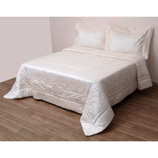 Κουβερλί Νυφικό Υπέρδιπλο Σετ Wedding 1102 100% Μετάξι Anna Riska (240x250) 3Τεμ