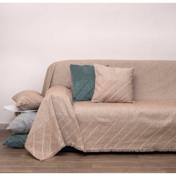 Ριχτάρι Πολυθρόνας Throws 1455 Beige Chenille Jacquard Anna Riska (180x150) 1Τεμ