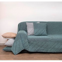 Ριχτάρι Πολυθρόνας Throws 1455 Lake Blue Chenille Jacquard Anna Riska (180x150) 1Τεμ