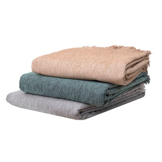 Ριχτάρι Τετραθέσιου Throws 1455 Grey Chenille Jacquard Anna Riska (180x320) 1Τεμ