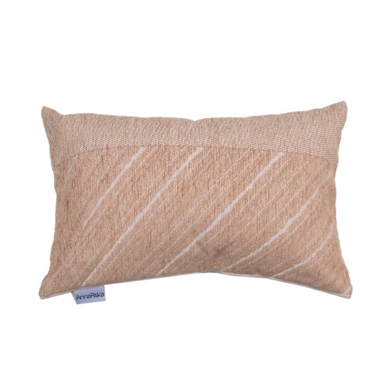 Διακοσμητικό Μαξιλάρι Throws 1455 Beige Chenille Jacquard Anna Riska (32x52) 1Τεμ