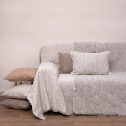 Ριχτάρι Τετραθέσιου Throws 1456 Ivory Chenille Jacquard Anna Riska (180x320) 1Τεμ