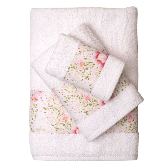 Πετσέτες Σετ Bath 3002 White Cotton (Σε Συσκευασία Δώρου) Anna Riska 2Τεμ
