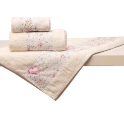 Πετσέτες Σετ Bath 3002 Ivory Cotton (Σε Συσκευασία Δώρου) Anna Riska 3Τεμ