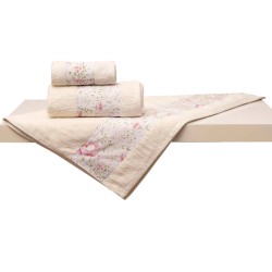 Πετσέτες Σετ Bath 3002 Ivory Cotton Anna Riska 2Τεμ