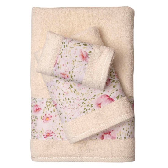 Πετσέτες Σετ Bath 3002 Ivory Cotton (Σε Συσκευασία Δώρου) Anna Riska 3Τεμ