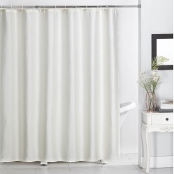 Κουρτίνα Μπάνιου Υφασμάτινη Αδιάβροχη Shower Curtain 512 Ivory Jacquard Anna Riska (180Πx180Υ) 1Τεμ