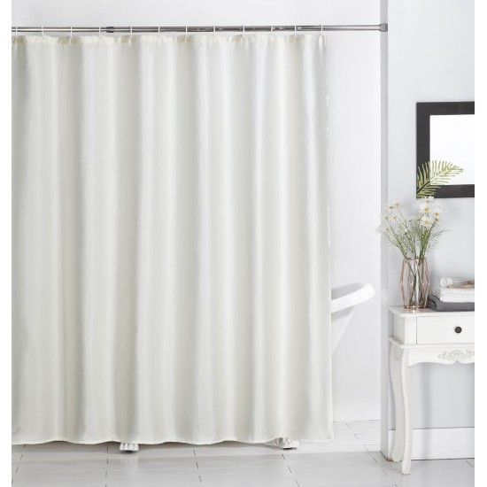 Κουρτίνα Μπάνιου Υφασμάτινη Αδιάβροχη Shower Curtain 512 Ivory Jacquard Anna Riska (180Πx180Υ) 1Τεμ