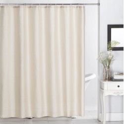 Κουρτίνα Μπάνιου Υφασμάτινη Αδιάβροχη Shower Curtain 512 Beige Jacquard Anna Riska (180Πx180Υ) 1Τεμ