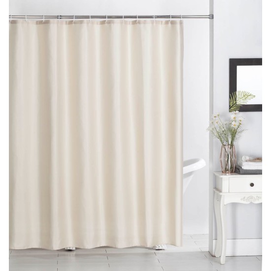 Κουρτίνα Μπάνιου Υφασμάτινη Αδιάβροχη Shower Curtain 512 Beige Jacquard Anna Riska (180Πx180Υ) 1Τεμ